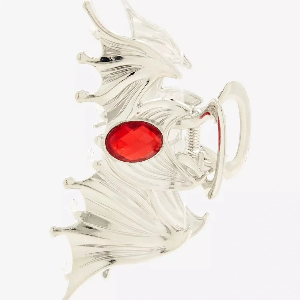 Cosmic Aura Bat Wing Red Gem Claw Hair Clip Hot Topic‎